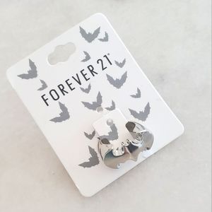 Batman silver logo ring DC Comics Warner Brothers Forever 21 F21 NWT